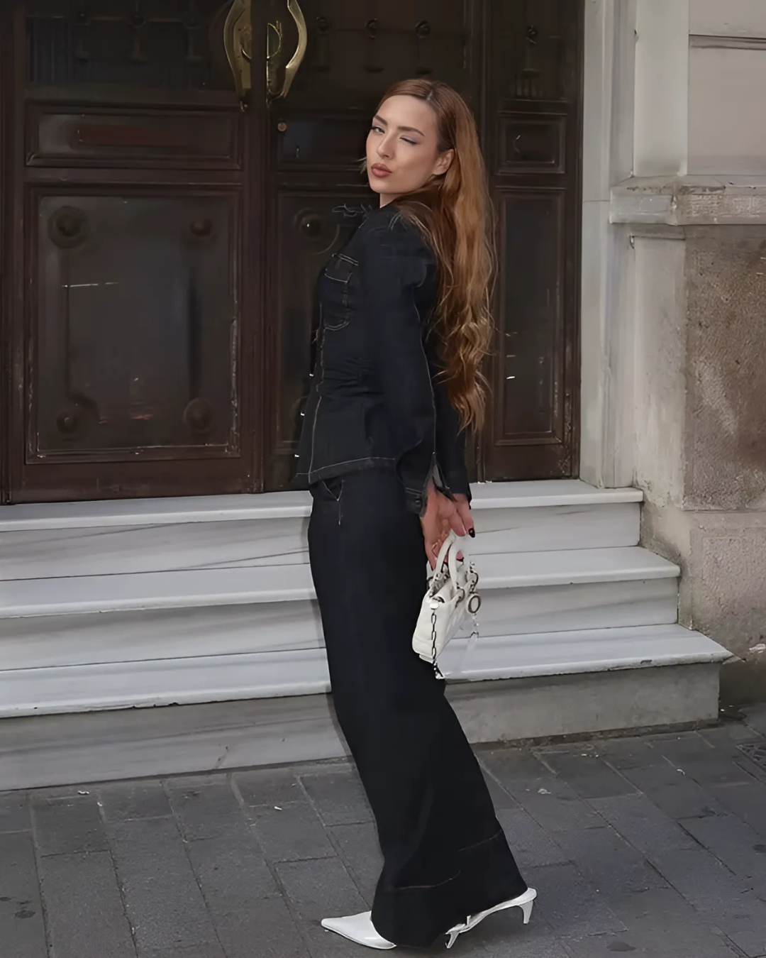 Denira | Elegantes Damen-Denim-Set aus Jacke und Hose