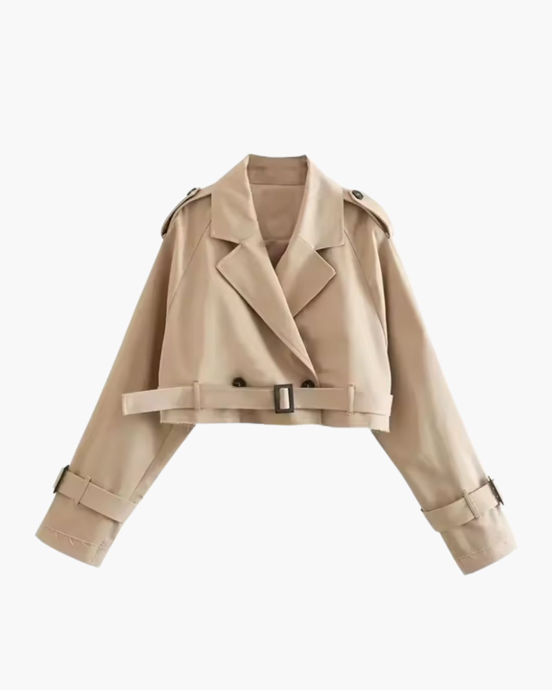 Viviana | Elegante Damen-Cropped-Jacke mit Gürtel