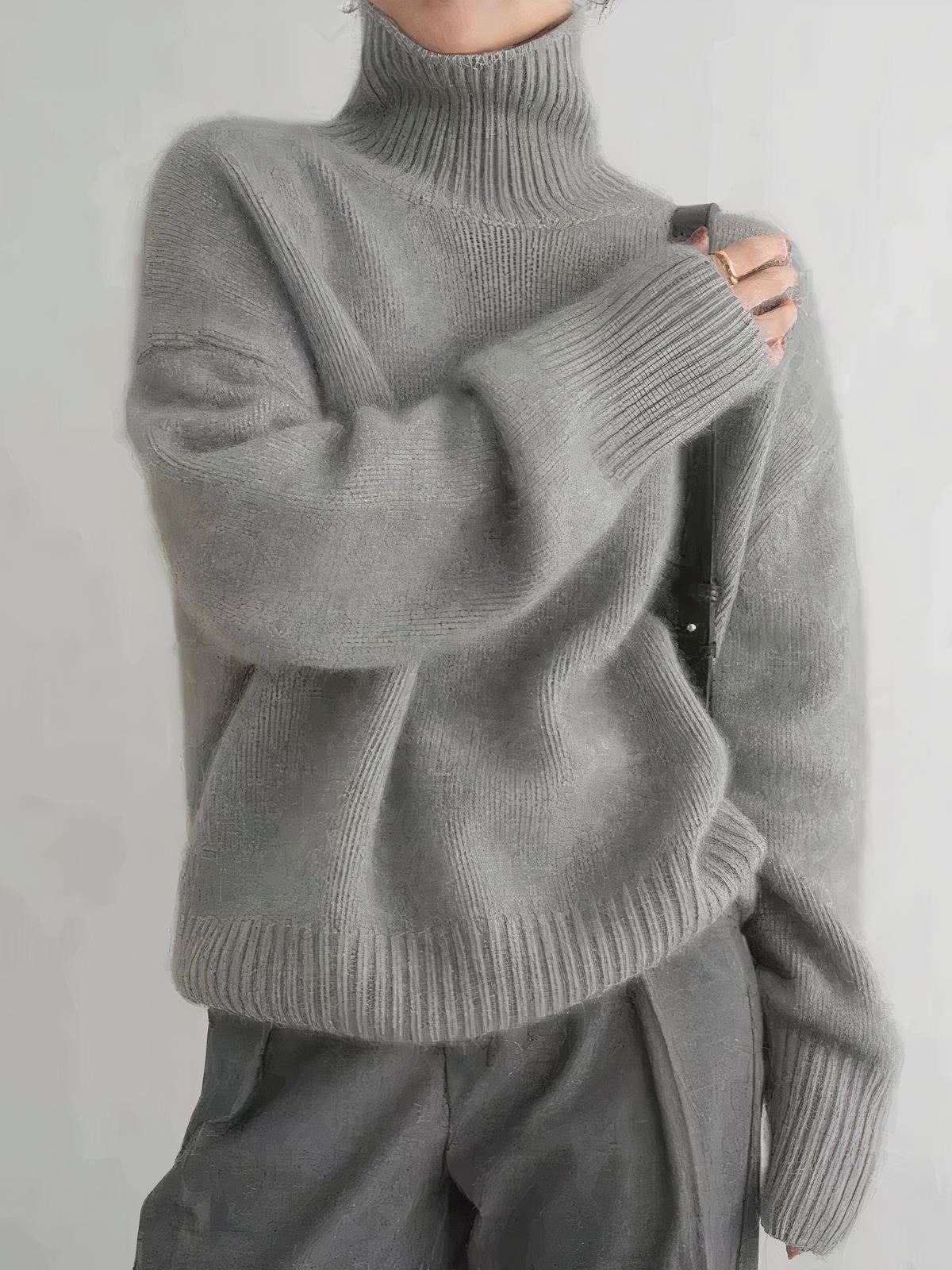 Alina | Eleganter Rollkragenpullover