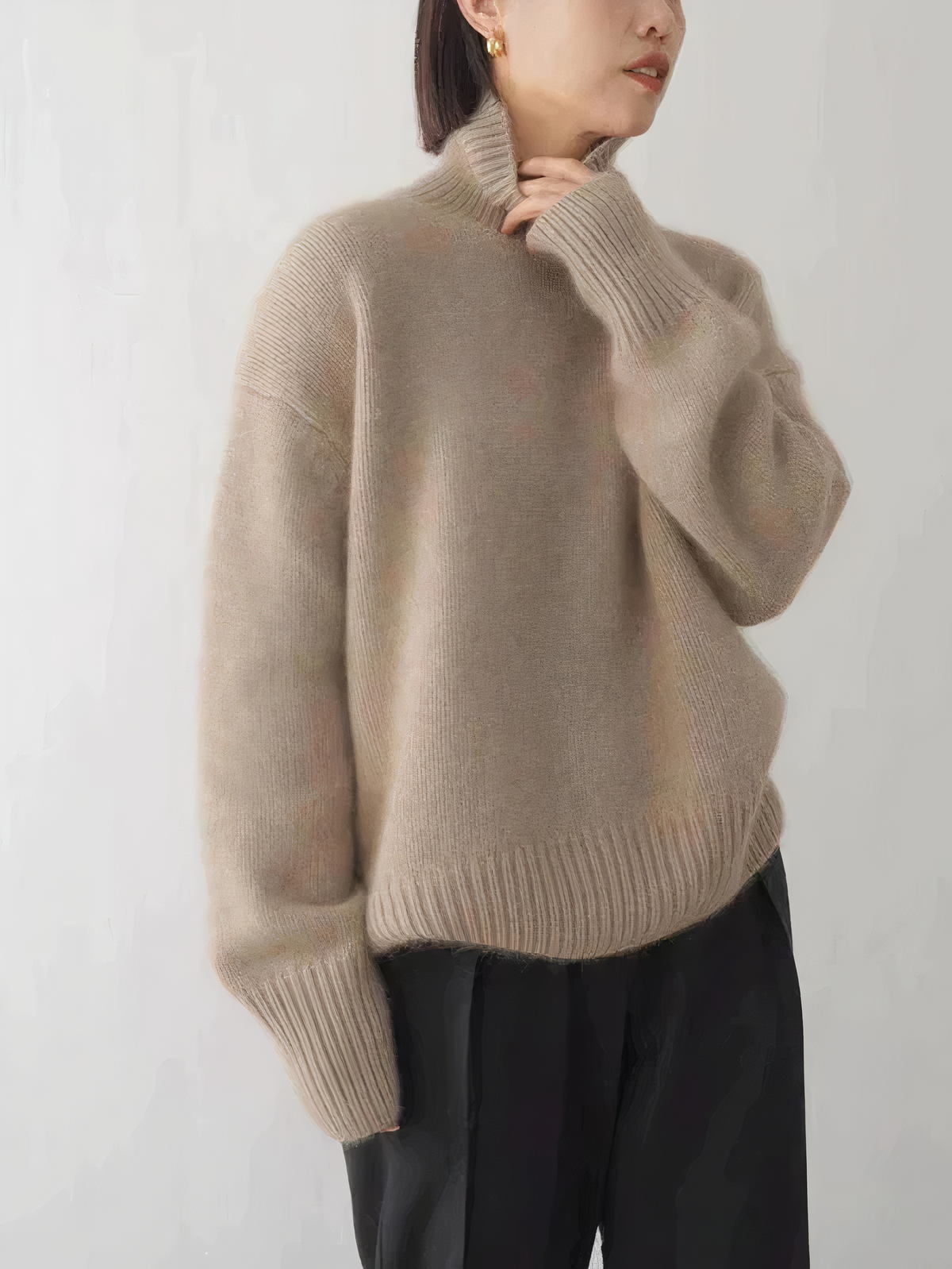 Alina | Eleganter Rollkragenpullover